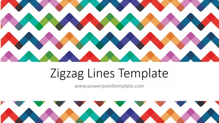 Free Powerpoint Template - Zigzag Line