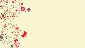 Free Powerpoint Template - Cute Floral Template