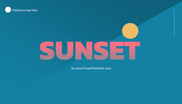 Sunset PowerPoint Template by PowerPointHub.com (1)