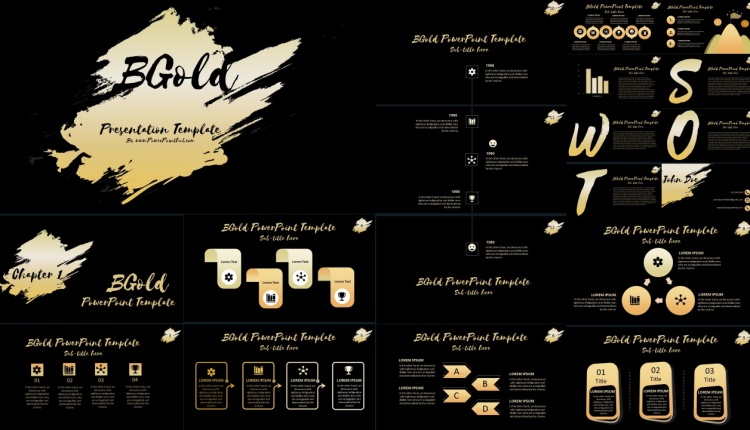 BGold Free PowerPoint Template by PowerPointHub-thumnail