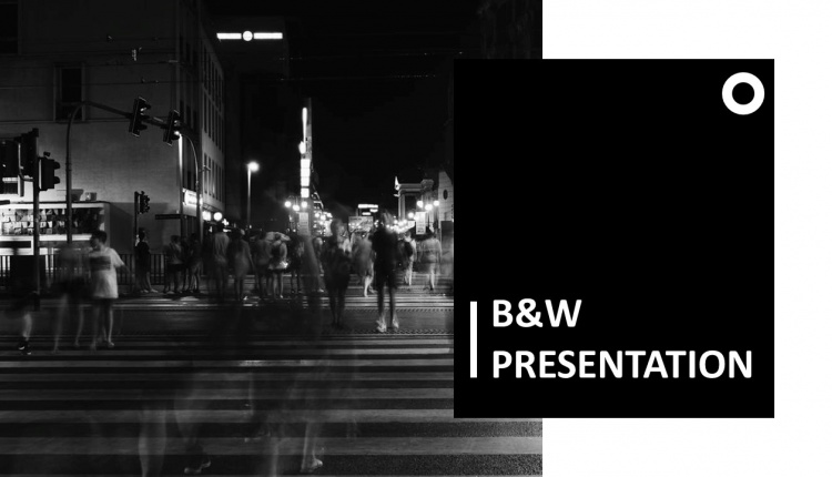 B&W Free PowerPoint Template by PowerPointHub (2)