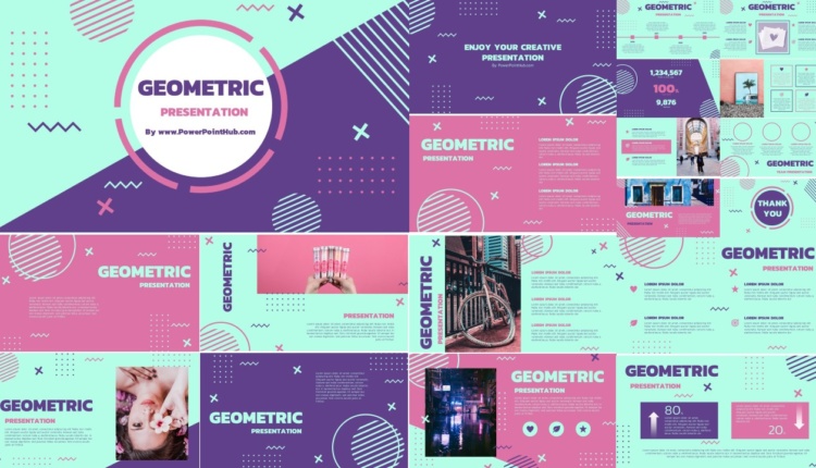 Gemometric PowerPoint Template by PowerPointhub.com – thumbnail