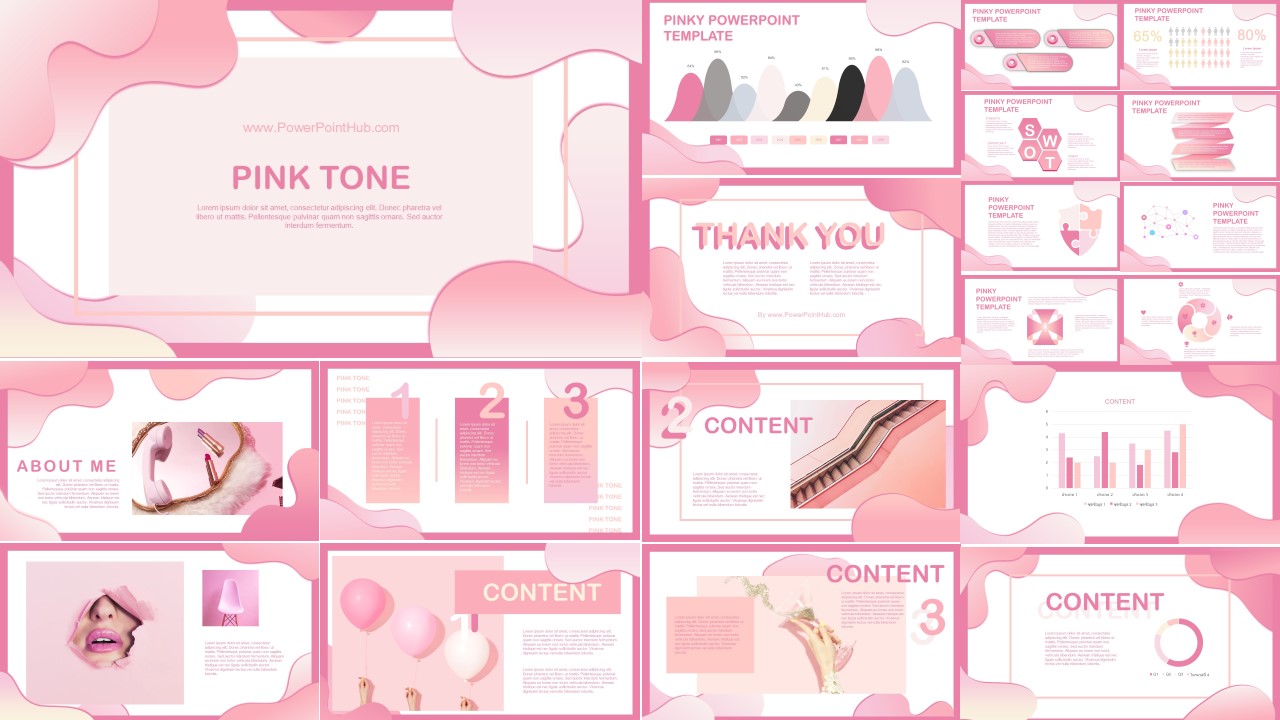 Pinky Powerpoint Template - Powerpoint Hub