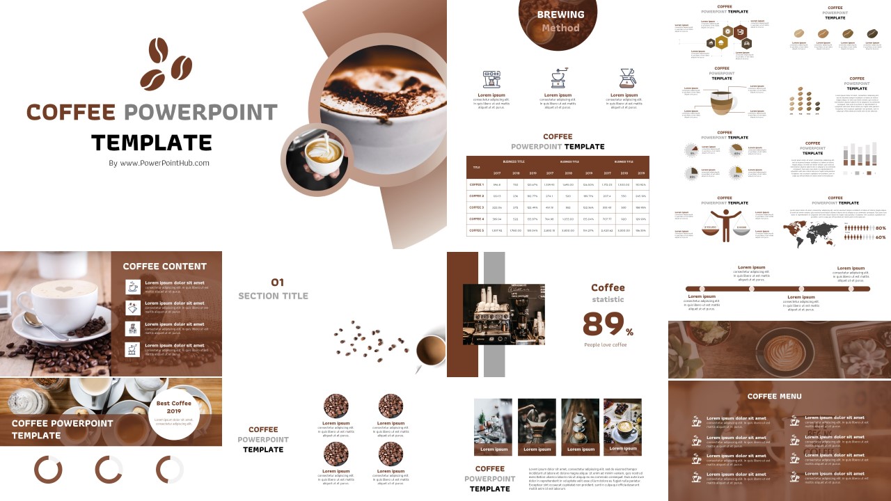 Coffee PowerPoint Template Free Download