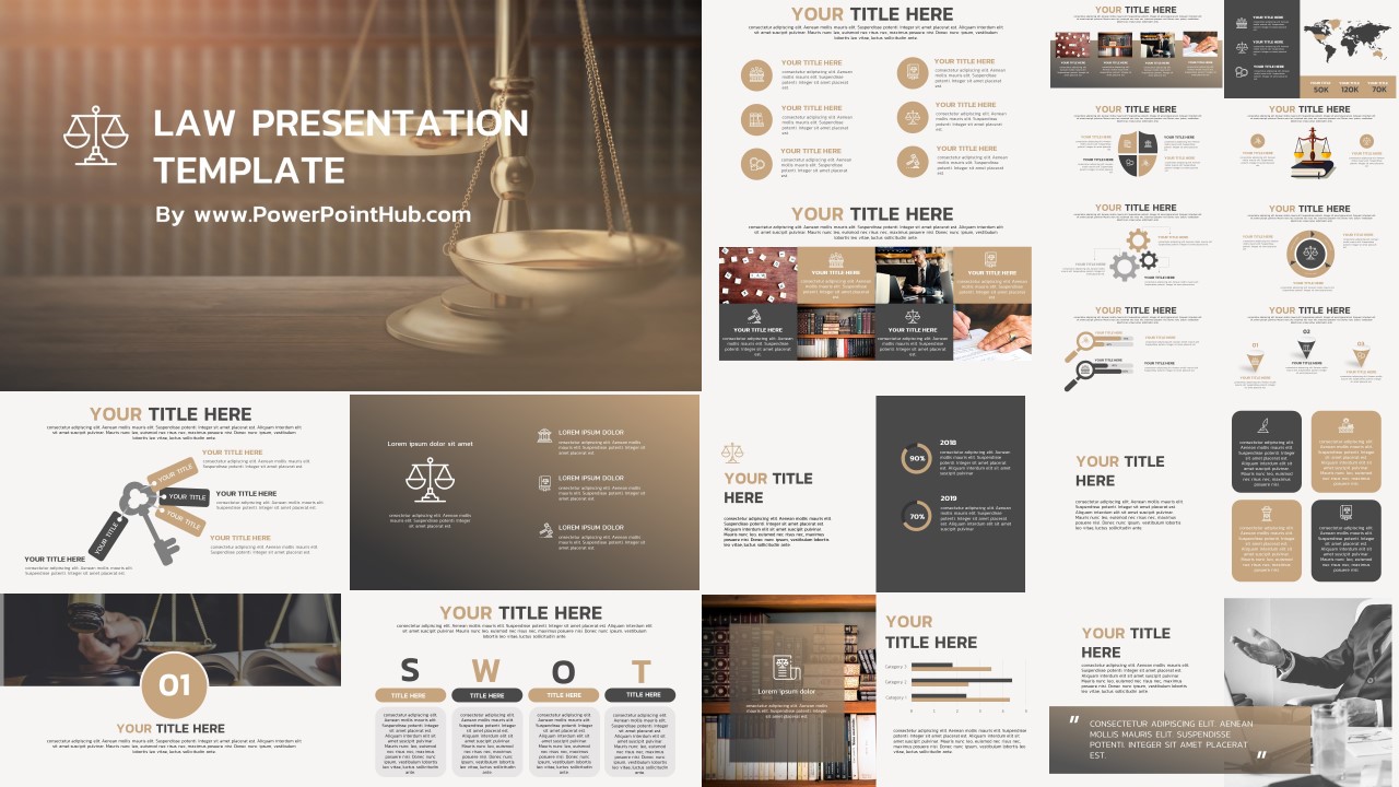 law presentation powerpoint template