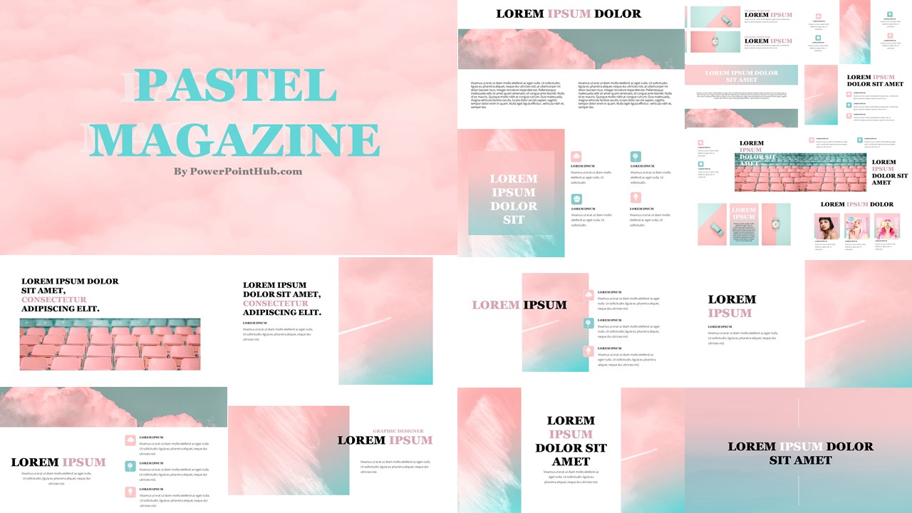 Pastel Magazine Powerpoint Template Powerpoint Hub