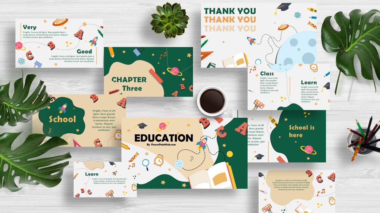 Free download education PowerPoint template Powerpoint Hub