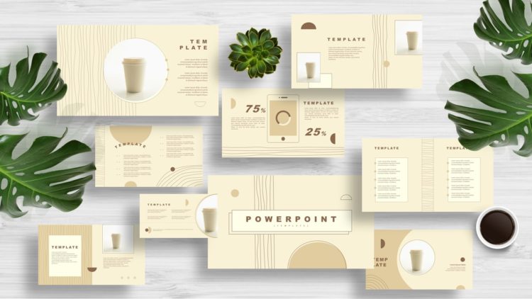 Brown Minimal - Free PowerPoint Template with yellow and brown colors. This is multipurpose purpose presentation that helps you impress your audience.