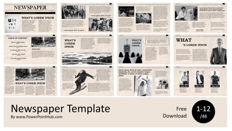 PowerPointHub-Newspaper-Slides-Thumbnail
