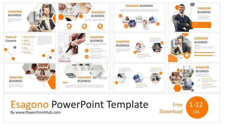 PowerPointHub-Esagono-Slides-Thumbnail-1