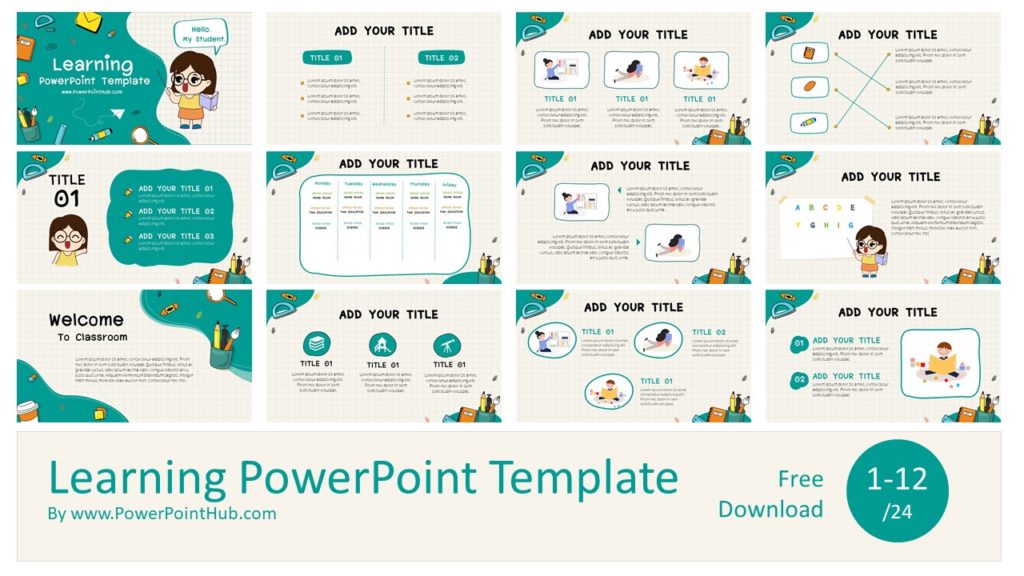 Learning Powerpoint Template - Powerpoint Hub