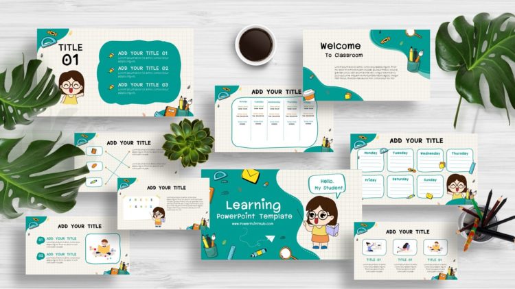 Free Education and Learning PowerPoint Templates is designed with cute character cover the school related. This template very useful for teachers.