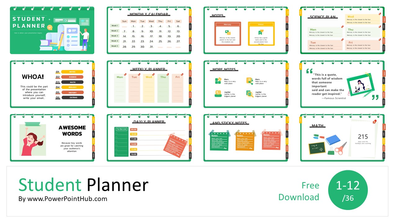 Student Planner - Powerpoint Hub