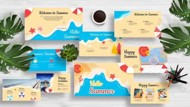 PowerPointHub-Hello Summer-Thumbnail
