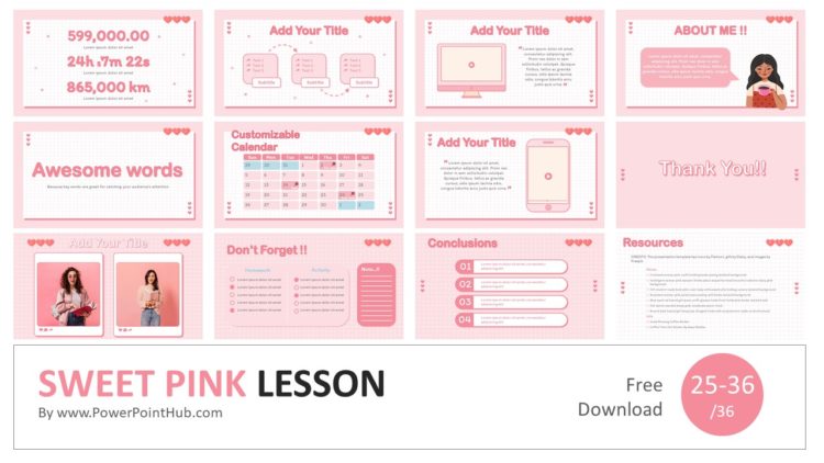 PowerPointHub-Sweet-Pink-Lesson-Slides-Thumbnail-3