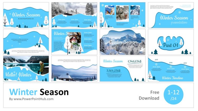 PowerPointHub-Winter-Season-Slides-Thumbnail-1
