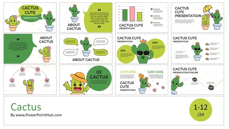 PowerPointHub-Cactus-Slides-Thumbnail-1