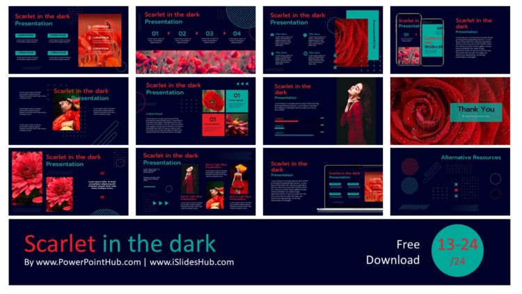 PowerPointHub-Scarlet-in-the-dark-Slides-Thumbnail-2