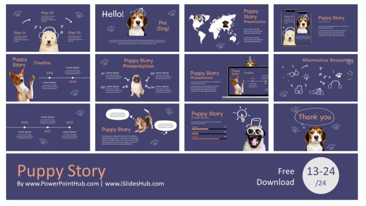 PowerPointHub-Puppy-Story-Slides-Thumbnail-2
