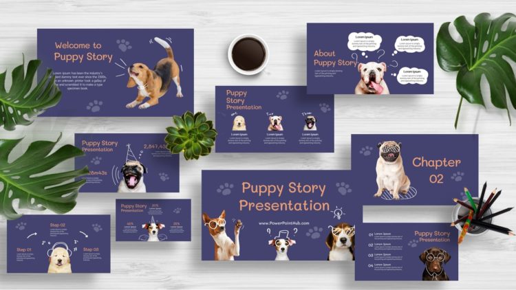 PowerPointHub-Puppy Story-Thumbnail