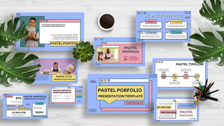 PowerPointHub-Pastel Portfolio-Thumbnail