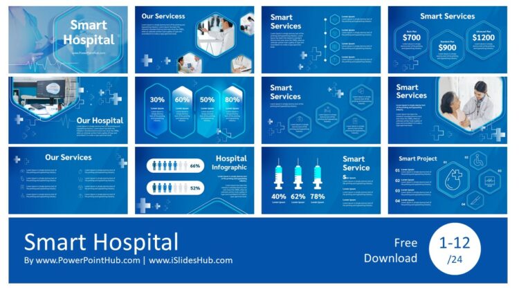 PowerPointHub-Smart-Hospital-Slides-Thumbnail-1