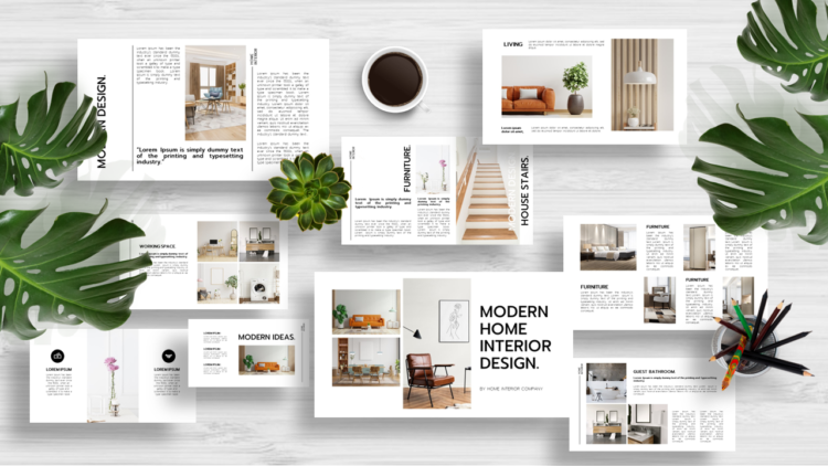 Looking for a new way to present your interior design ideas? Our modern home interior design template is free to download and easy to use. Compatibility with PowerPoint, Canva, Google Slides, and Keynote.