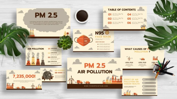 PowerPointHub-Air Pollution PM2.5-Thumbnail