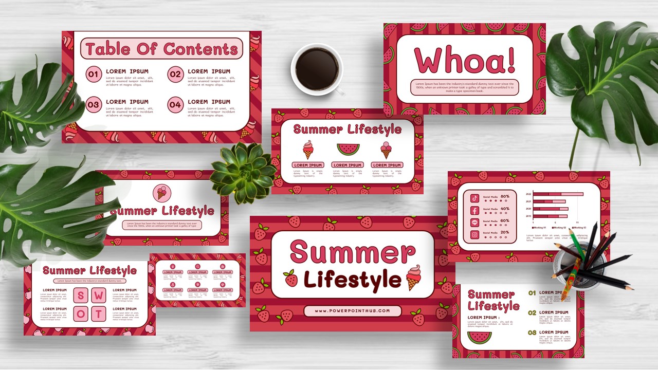 เติมความสดใสไปกับช่วงฤดูร้อนกับ Summer Lifestyle ที่มีให้ดาวน์โหลดฟรี รองรับทั้ง PowerPoint, Google Slides และ Canva ลงมือทำกันเลย!