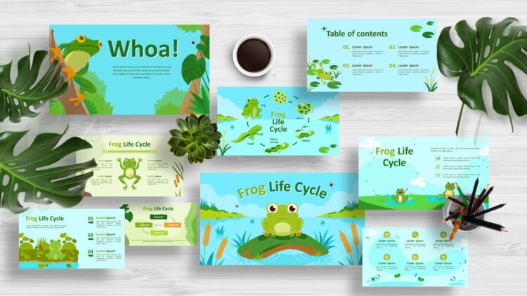 PowerPointHub-Frog Life Cycle-Thumbnail